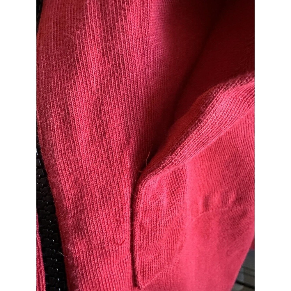 Vtg Polo Ralph Lauren Hi Tech Hoodie Hooded Sweatshirt Red Men's Medium H10242 - Picture 10 of 15